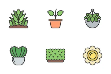 Plantas e flores Icon Pack