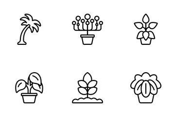 식물과 꽃 아이콘 팩