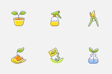 Plants And Gardening. Icon Pack