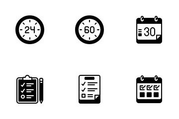 Planung und Organisation der Veranstaltung Icon Pack