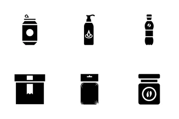 Plastic Packaging Icon Pack