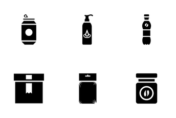 Plastic Packaging Icon Pack