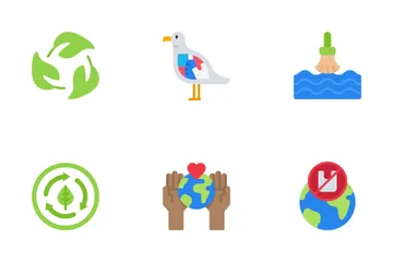 Plastic Pollution Icon Pack