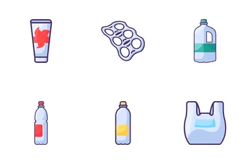Plastic Waste Icon Pack