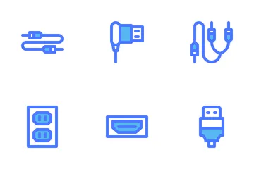 Plug And Socket Connector Icon Pack