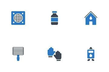 Plumbing Services And Bathroom Icon Pack