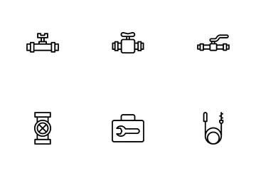 Plumbing Services And Bathroom Icon Pack