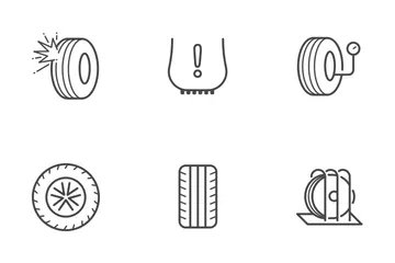 Pneu Pacote de Ícones
