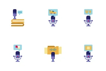 Podcast And Audio Chat Icon Pack