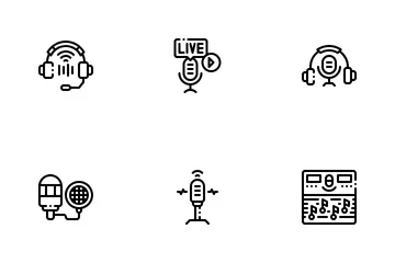 Podcasts Paquete de Iconos