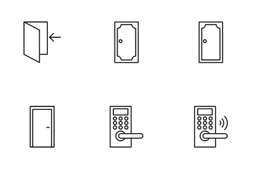 Bouton de porte Pack d'Icônes