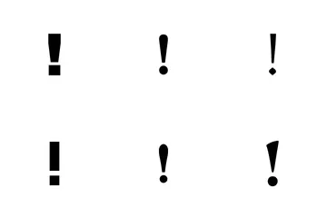 Points d'exclamation Pack d'Icônes