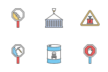 Poison & Danger Symbols Icon Pack