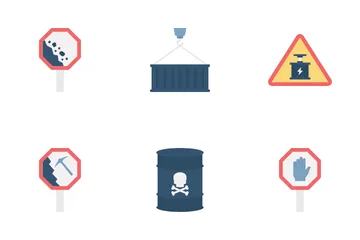 Poison & Danger Symbols Icon Pack
