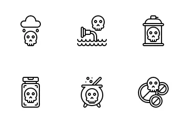 Poison Skull Icon Pack