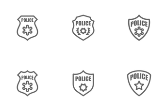 Police Badge Icon Pack