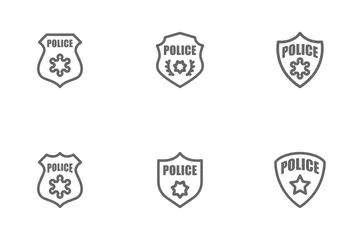 Police Badge Icon Pack