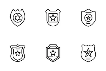 Police Badge Icon Pack