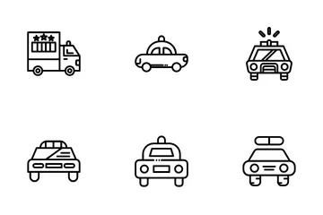 Police Car Icon Pack