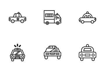 Police Car Icon Pack