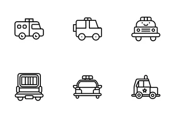 Police Car Icon Pack