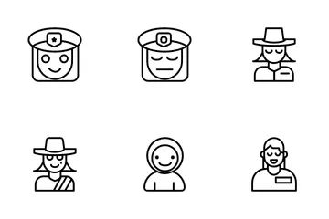 Police Woman Icon Pack