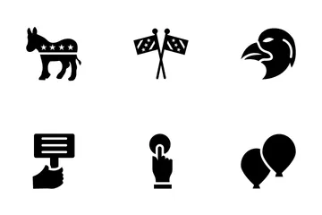 Political Elections - Solid Icon Pack