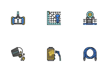 Pool Cleaning Service Icon Pack