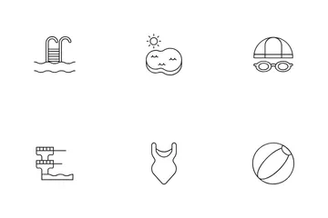 Pool und Wasser Symbolpack