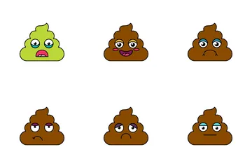 Poop Emoji Icon Pack