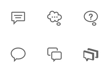 Pop-Up Bubble And Speech Icon Pack