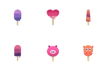 Popsicle Bars Icon Pack