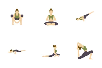 Posizioni yoga Icon Pack