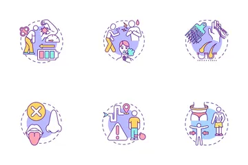 Post-covid Syndrome Icon Pack