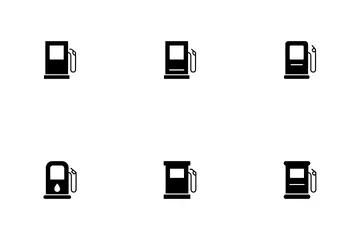 Posto de gasolina Pacote de Ícones