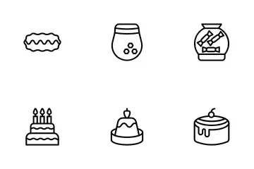 Postres Paquete de Iconos