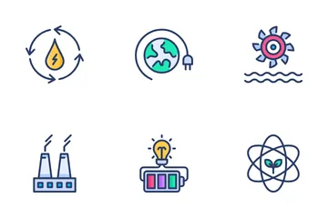 Potência e Energia Pacote de Ícones