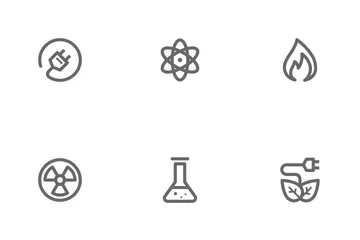 Potencia energética Paquete de Iconos