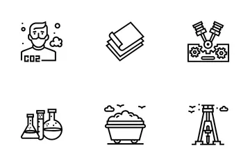 Energia Pesada e Indústria Pacote de Ícones