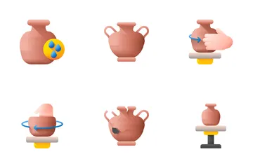 Pottery And Ceramics Icon Pack