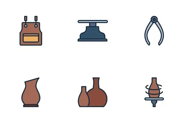 Pottery And Ceramics Icon Pack