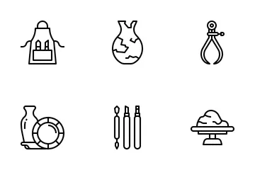 Pottery And Ceramics Icon Pack