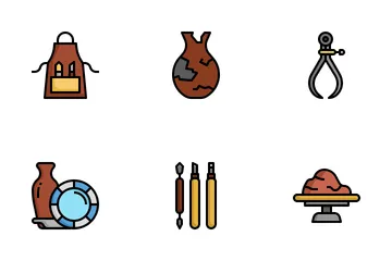 Pottery And Ceramics Icon Pack