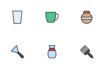Pottery , Ceramic Classes Icon Pack