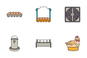 Poultry Farm Icon Pack