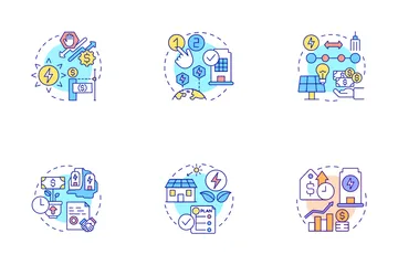 Power Purchase Agreement Icon Pack