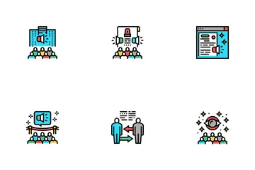 Pr Public Relations Icon Pack