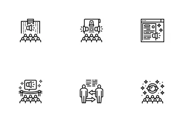 Pr Public Relations Icon Pack