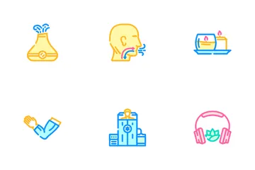 Prácticas de bienestar para la recuperación Paquete de Iconos