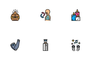 Prácticas de bienestar para la recuperación Paquete de Iconos